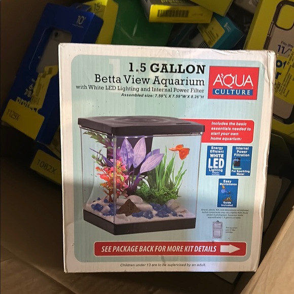 Aqua Culture 1.5 Gallon Betta View Aquarium - Picture 1 of 1
